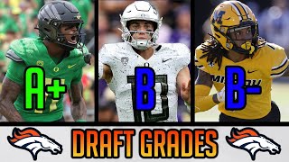 My 2024 Denver Broncos Draft Grades and Recap [upl. by Brentt]