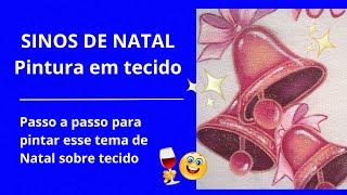 Pintura em tecido  Natal [upl. by Munmro]