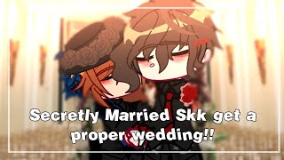 Secretly Married Skk get a proper wedding  Secretly Married Skk Au  SKK  BSD  SKIT [upl. by Hammad]