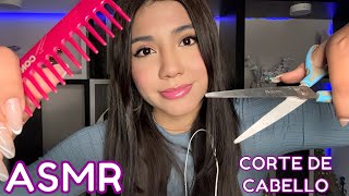 ASMR ESPAÑOL  CORTE DE CABELLO IMPREDECIBLE E INTENSO  roleplay peluquería y spa [upl. by Airbmat3]