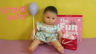 BITTY BABY Gets New Birthday Presents Bitty Baby Party Goody Unboxing [upl. by Risley]