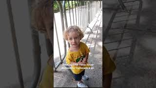 Bebê repórter Fábio Júnior descendo o Corcovado à pé shortsyoutube [upl. by Landri929]