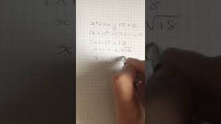 Solving a quadratic equation by completing the square [upl. by Eneleh]