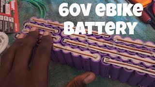 60v ebike battery build for EBikekids 1500w ebike [upl. by Harberd928]