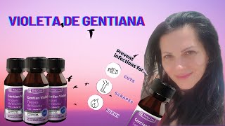 VIOLETA DE GENCIANA con TINTE PERMANENTE sobre pelo oscuro [upl. by Kirsteni]