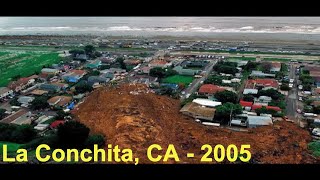 La Conchita landslide  Then And Now [upl. by Demahom]