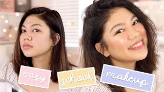 School Makeup Natural Lang na Pwede Pang AcneProne Skin  Janina Vela [upl. by Abdel]