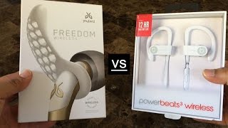 Powerbeats 3 vs Jaybird Freedom Wireless Earbuds [upl. by Hunt]