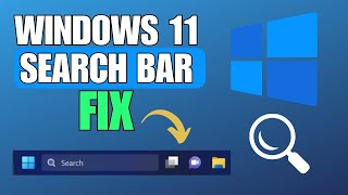 How To Fix Windows 11 Search Bar Not Working  Showing [upl. by Noseaj]