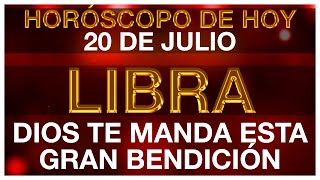 LIBRA HORÓSCOPO DE HOY 😃💸🥰 20 DE JULIO 2024  LIBRA HOY ♎ LIBRA TAROT [upl. by Sito147]