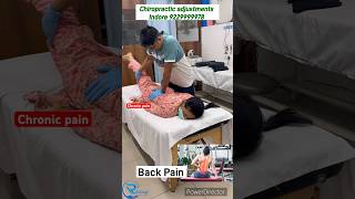 chiropractic adjustment for lower back painChiropractic treatment in indorechiropracticadjustment [upl. by Rohn]