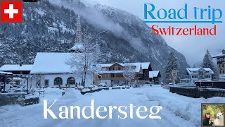 Winter road trip Blausee to Kandersteg  Switzerland 4K [upl. by Hortense114]