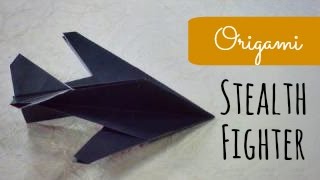 Origami Stealth Fighter Instructions Robert J Lang [upl. by Handal]