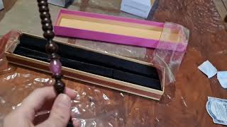 Professor Dolores Umbridge Replica Wand With Ollivanders Pink Rose Color Box New Unboxing [upl. by Ardnahs]