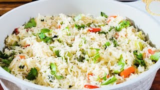 The Perfect Vegetable Basmati Pilaf  Rice Pilaf Recipe  Basmati Rice Side  Fluffy Rice Recipe [upl. by Sauveur299]