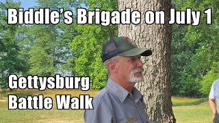 Biddles Brigade on July 1  Gettysburg Battle Walk with Ranger Matt Atkinson [upl. by Hallie]