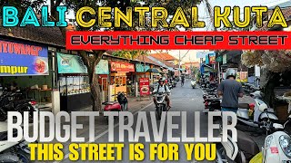 Bali Kuta Indonesia Budget Travel Street Walk Stay Cheap in Bali 2024 [upl. by Lynden]