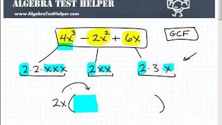 Polynomial Factoring The Greatest Common Factor GCF [upl. by Suoivatco]