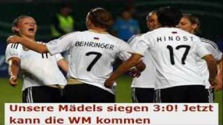 Deutschland  Norwegen 30 FrauenFußballWMTest 2011 [upl. by Jessabell763]