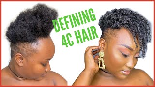 HOW TO DEFINE 4C NATURAL HAIR  SHAVED SIDES AND UNDERCUT FOR BIG FOREHEADS  GHANAIAN YOUTUBER [upl. by Hunfredo237]