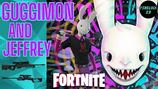 GUGGIMON AND JEFFREY new adventure fortnite ferblock23 francotirador shortvideo sniper nice [upl. by Portugal]