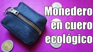 DIY Monedero en cuero ecológico [upl. by Aissak]