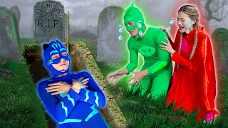 CatboyPlease wake up  So Sad Story Make You Cry  Pj Masks In Real Life [upl. by Ykciv45]