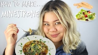 Healthy Minestrone Soup Recipe  Vegetarian amp Olive Garden Inspired [upl. by Nebeur129]