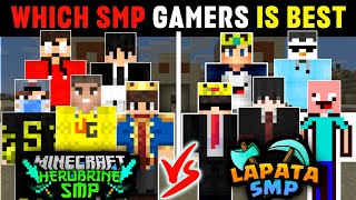 Herobrine SMP Vs Lapata SMP  Which SMP Gamers Is Best Minecraft Players  NizGamer Yessmartypie [upl. by Attena536]