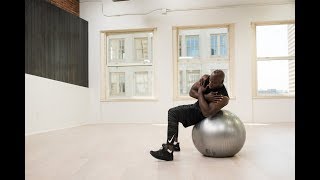 Supine Crunch and Twist On a Swiss Ball  Love Your Body Workout  24 Hour Fitness [upl. by Lalaj]