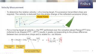 Radar Signal Processing Techniques for Distance and Velocity Measurement [upl. by Arihsat638]