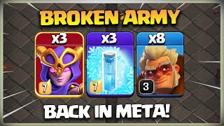 Super Witches Have BROKEN TH16 Meta  Top Th16 Super Witch Druid attack strategy  Clash of clans [upl. by Ertnod]