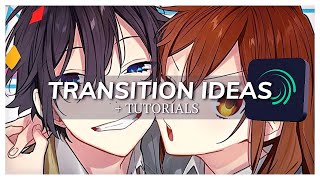 4 Transition Ideas  TUTORIALS  Alight Motion [upl. by Yror]