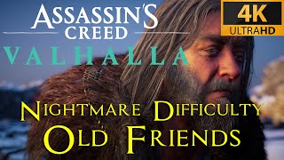 AC Valhalla  Old Friends  Nightmare Aesir difficulty playthrough [upl. by Ocirderf]