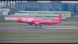 Play A321neo landing in Reykjavik [upl. by Genna391]