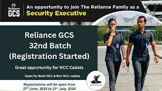 Reliance Global Corporate Security 32nd BatchRegistration Open [upl. by Hamlani873]