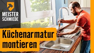 Küchenarmatur montieren  HORNBACH Meisterschmiede [upl. by Born990]