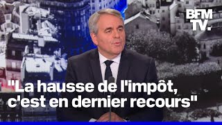 Linterview de Xavier Bertrand sur BFMTV en intégralité [upl. by Albur]