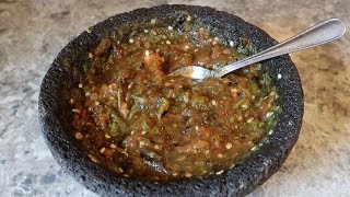 Chile del Molcajete Receta 100 Mexicana [upl. by Terrye]