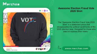 Awesome Election Fraud Vote 2020 Shirt [upl. by Ahsenak]