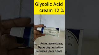 Glyco 12 cream  Glycolic Acid Acne dark spots wrinkles glyco cream Learning about medicine 💊 [upl. by Tompkins]