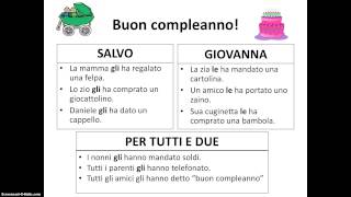 Indirect Object Pronouns in Italian [upl. by Yewed]