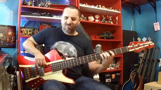 Iron Maiden  2 Minutes to Midnight  bass cover first part [upl. by Riamu]