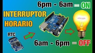 INTERRUPTOR HORARIO CON ARDUINO  CON RTC tiempo real Y PANTALLA LCD BIEN EXPLICADO [upl. by Notreb]