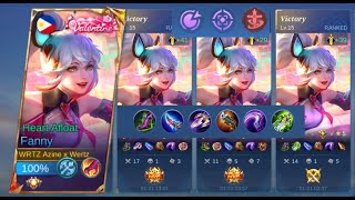 CRAZY BUILD FOR FANNY 2024😫 EMBLEM SET  BEST RECOMMEND AUTO WIN 100✨ MLBB [upl. by Anitsrhc]