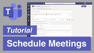 Microsoft Teams  The Right Way to Schedule Meetings [upl. by Nylaj299]