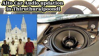 Alto car audio update in thiruthuraipoondi  JBL club6500c Nippon Android geesonic subwoofer [upl. by Sellma819]