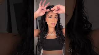 Tuto coiffure cheveux ondulés 😘 music rap tutocoiffure fypシ゚viral curlyhair [upl. by Nivlag]