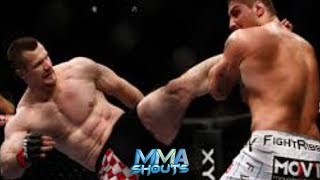 Brendan Schuab vs Mirko Cro Cop CRAZY KO  MMA SHOUTS [upl. by Lark476]