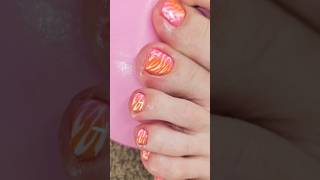 EPIC Pedicure FeetCare routine with Ombre Animal Print naildesign foot pedi 🦶✨️ [upl. by Kyred]